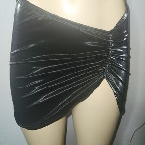 Shein mini faux leather skirt